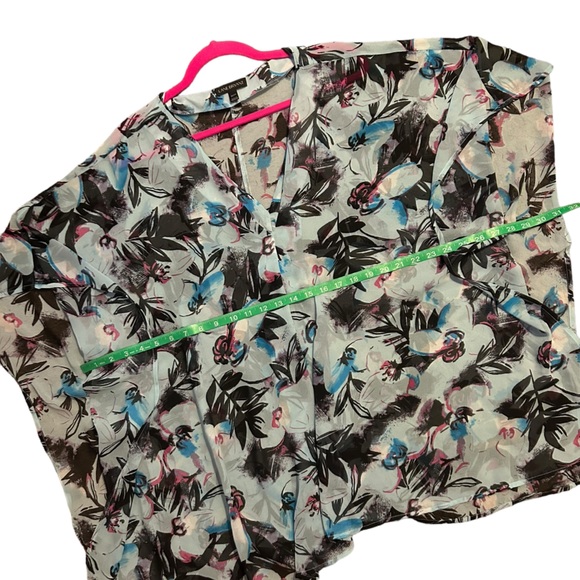 ‼️SOLD‼️ LANE BRYANT Floral Semi-Sheer Kimono Tunic 22/24 - Picture 8 of 9